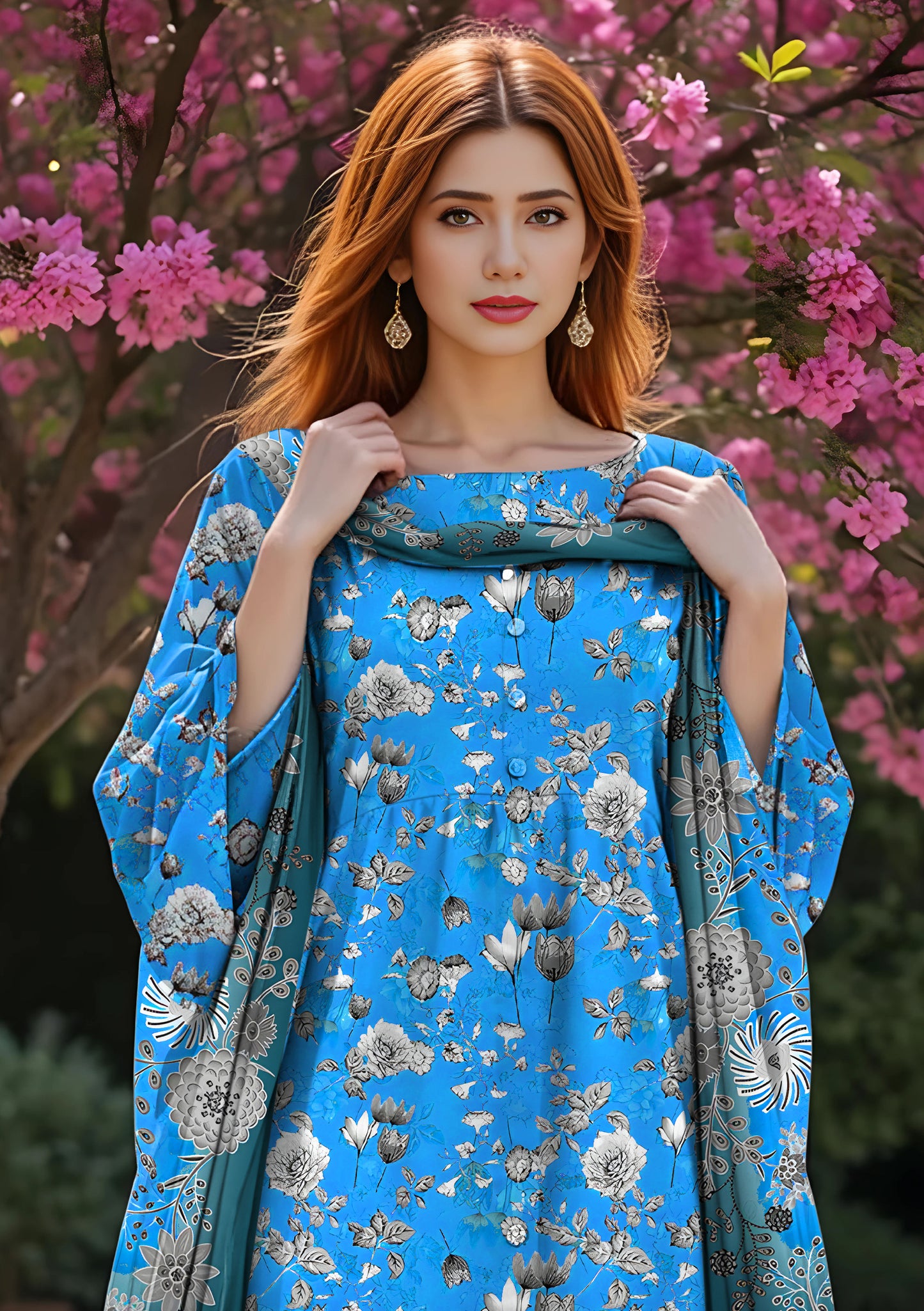 BinNoor Fab Lawn 3Pcs De-LA22-P30211