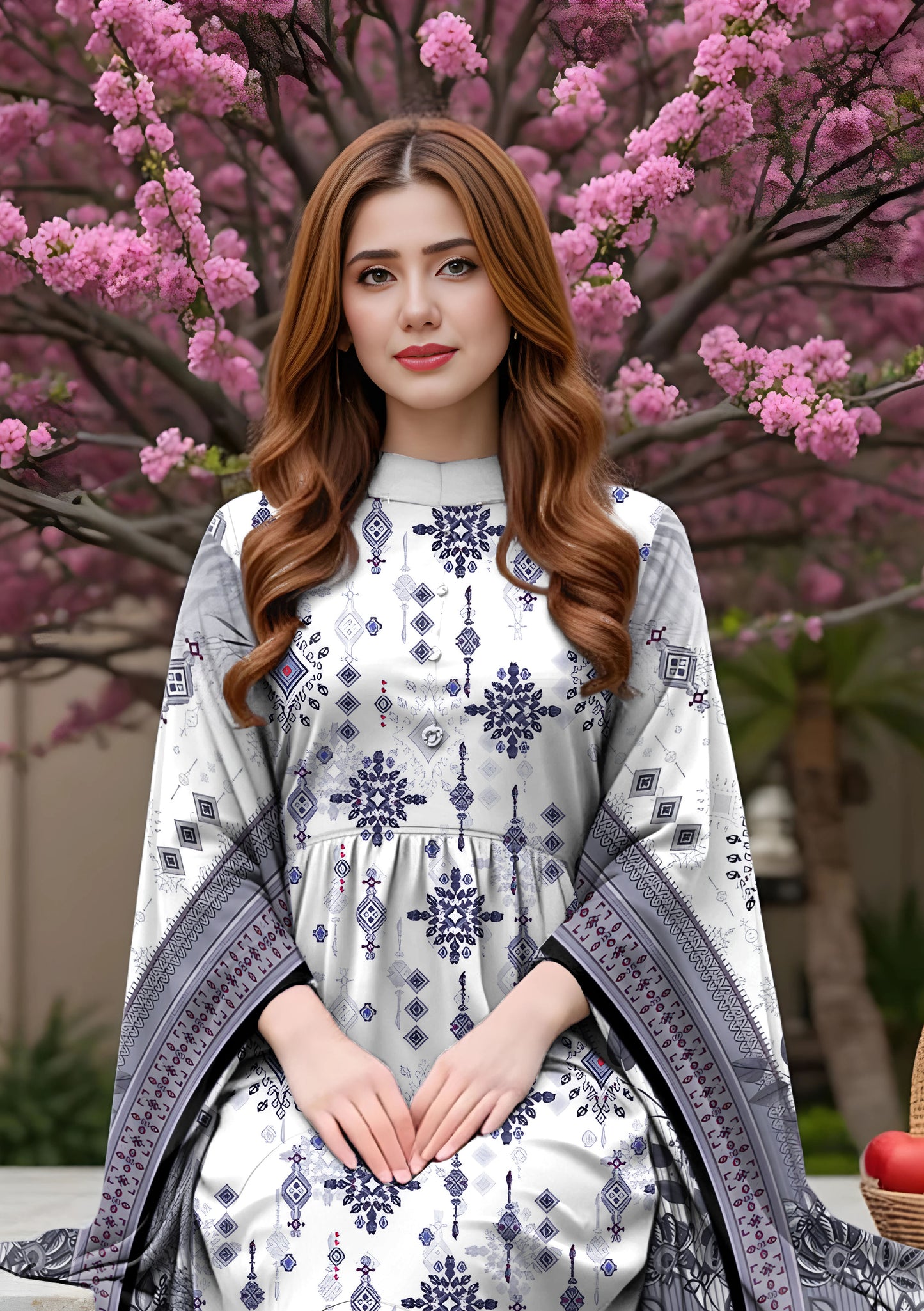 BinNoor Fab Lawn 3Pcs De-LA22-P30212