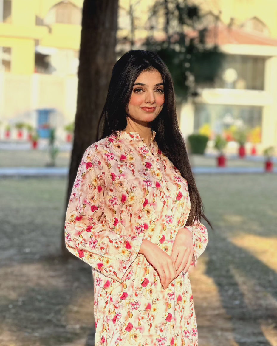 BinNoor Fab Lawn Stitched 2Pcs DE-LA05-P2-S035