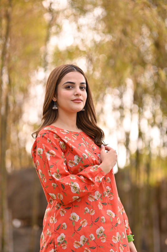 BinNoor Fab Lawn Stitched 2Pcs DE-LA05-P2-S034