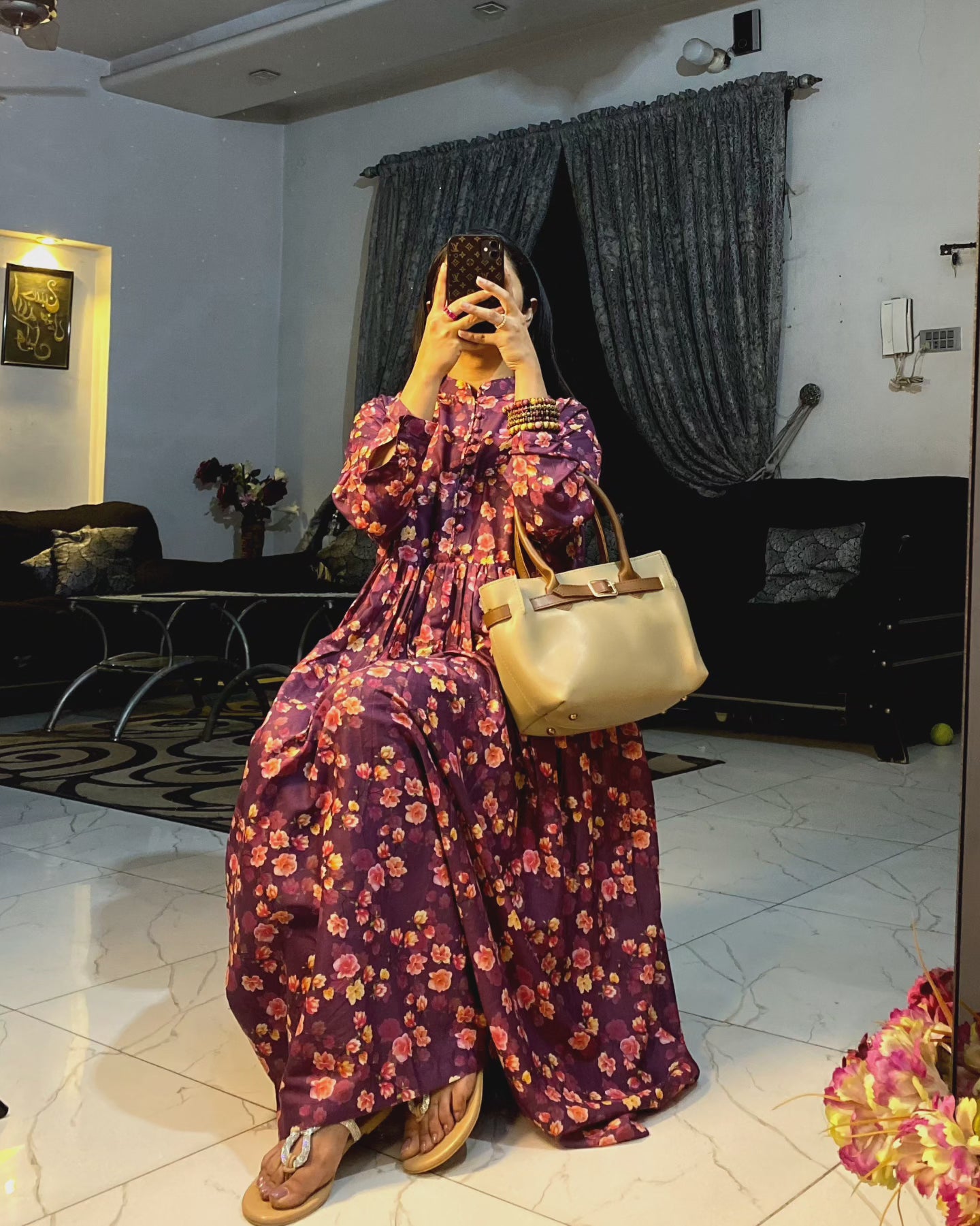 BinNoor Fab Lawn Stitched Maxi DE-LA05-P2-S043