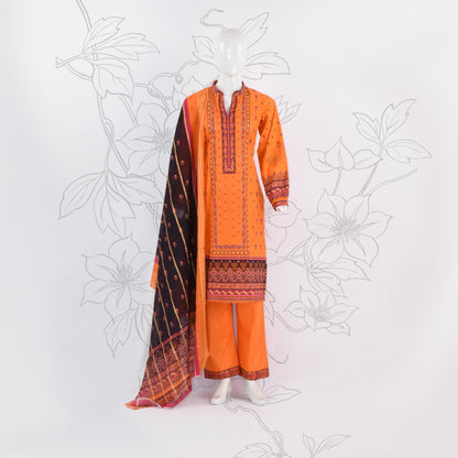 BinNoor Fab Lawn Diamond Dupatta 3Pcs De-LA02-P3020