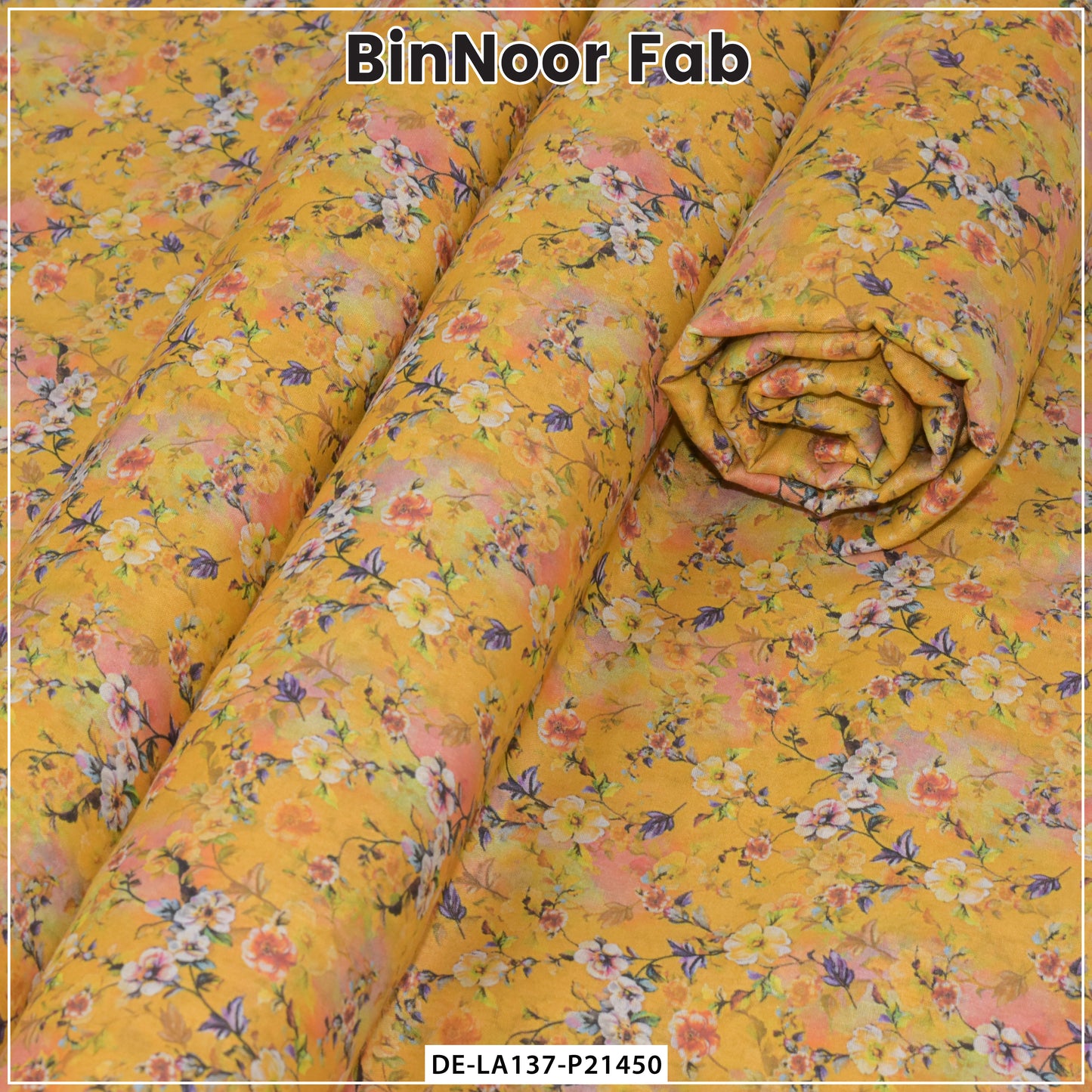 BinNoor Fab Lawn De-LA137-P21450