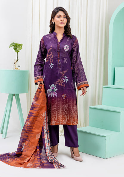 BinNoor Fab Lawn Bana Dora 3Pcs De-LA06-P3060