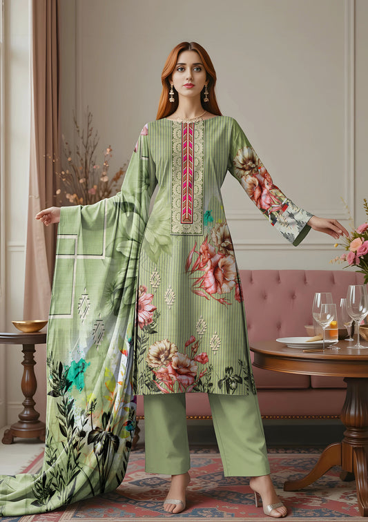BinNoor Fab Lawn 3Pcs De-LA16-P30154