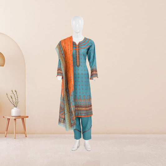 BinNoor Fab Lawn Diamond Dupatta 3Pcs De-LA03-P3029