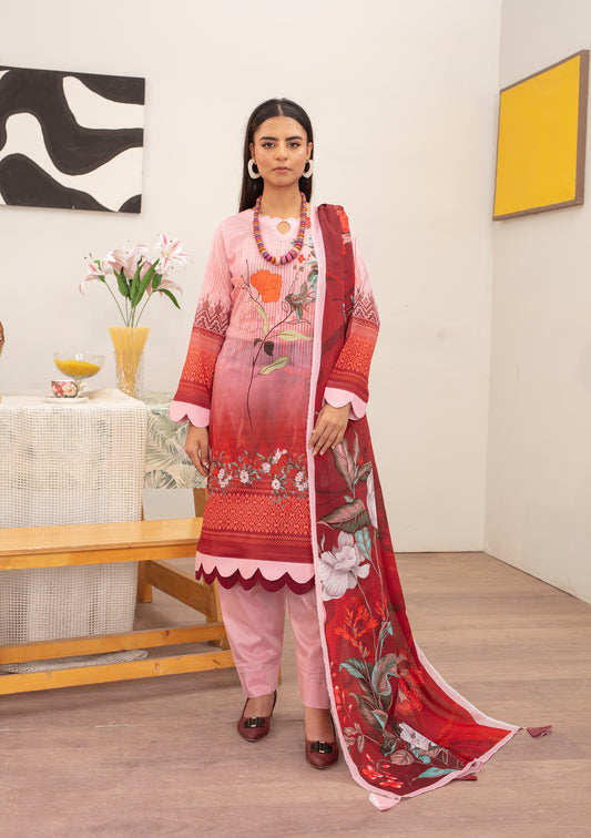 BinNoor Fab Lawn 3Pcs De-LA13-P30125