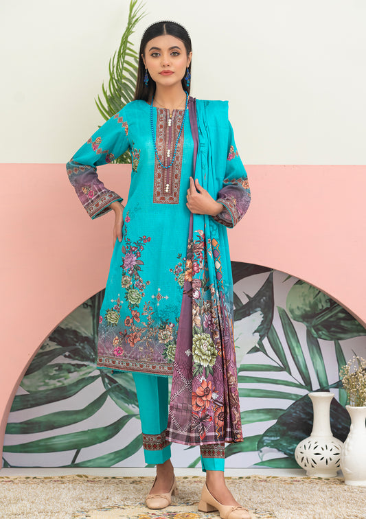 BinNoor Fab Lawn 3Pcs De-LA08-P3080