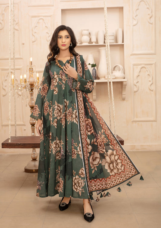 BinNoor Fab Lawn 3Pcs De-LA09-P3086