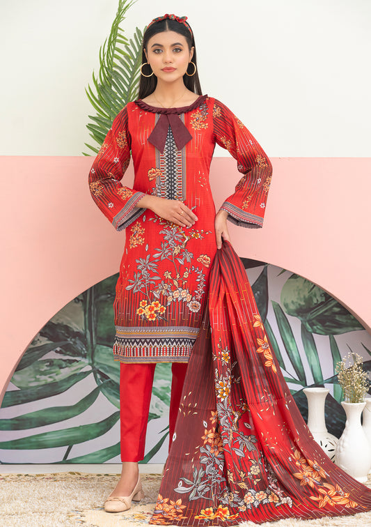 BinNoor Fab Lawn 3Pcs De-LA08-P3079