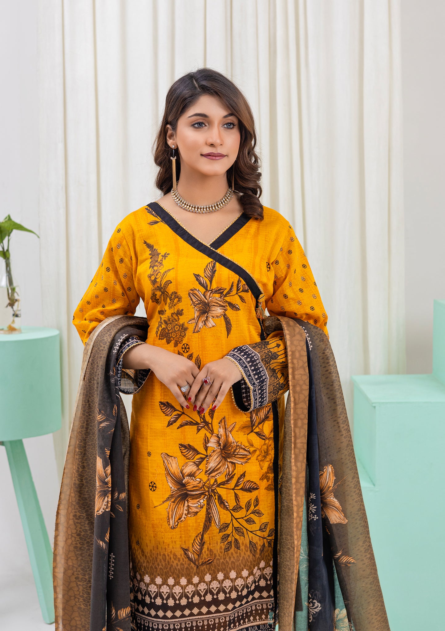 BinNoor Fab Lawn Bana Dora 3Pcs De-LA06-P3055