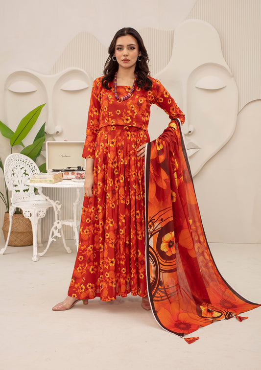 BinNoor Fab Lawn 3Pcs De-LA12-P30118