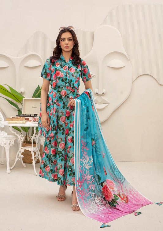 BinNoor Fab Lawn 3Pcs De-LA12-P30120