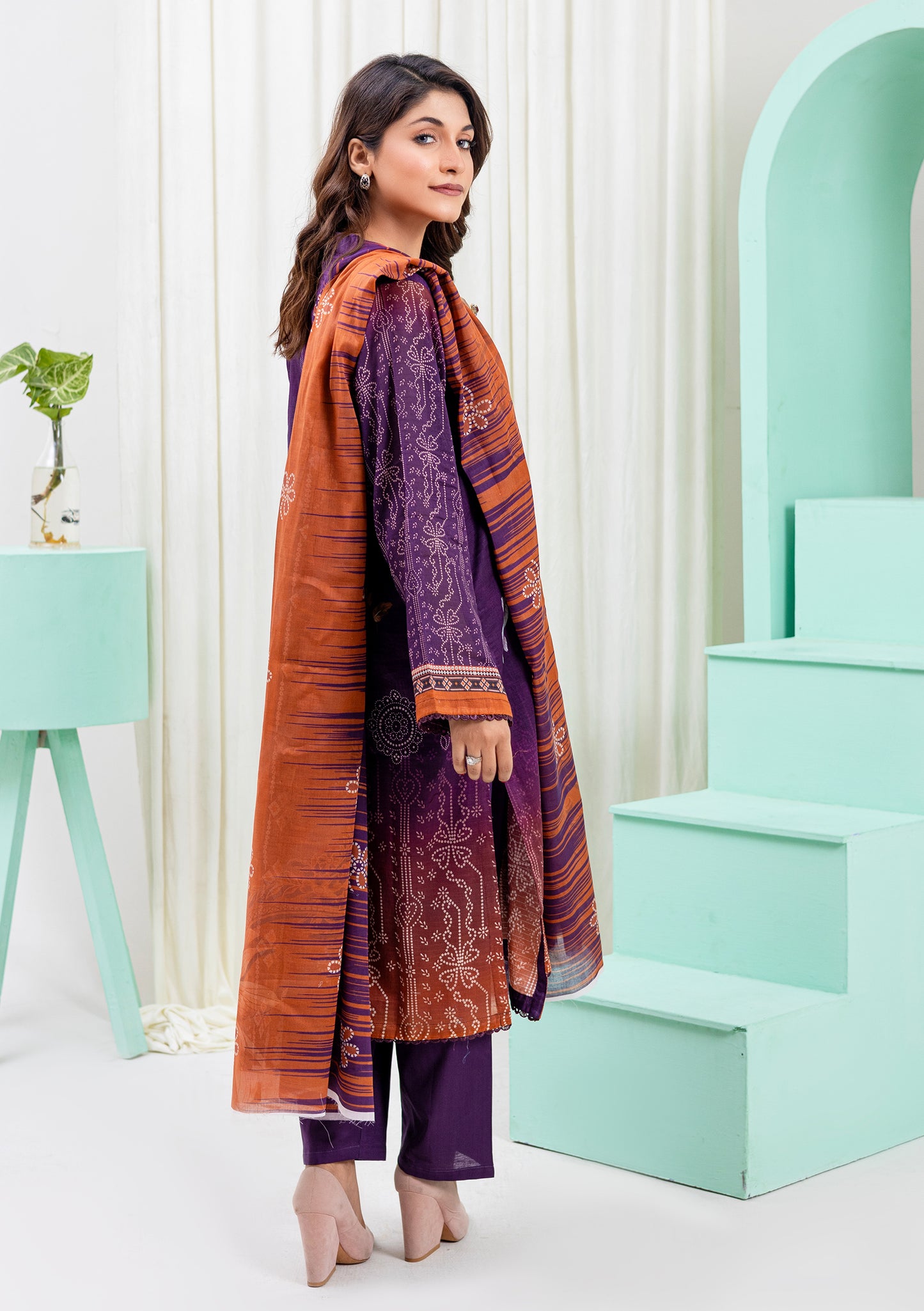 BinNoor Fab Lawn Bana Dora 3Pcs De-LA06-P3060