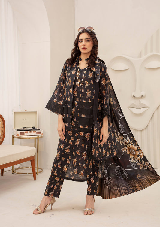 BinNoor Fab Lawn 3Pcs De-LA12-P30114