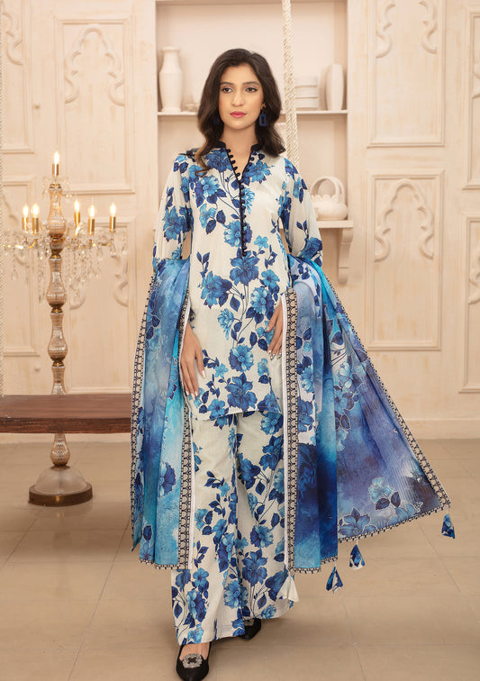 BinNoor Fab Lawn 3Pcs De-LA09-P3084