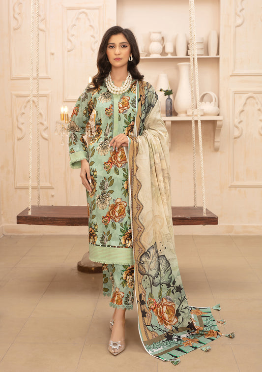 BinNoor Fab Lawn 3Pcs De-LA09-P3082