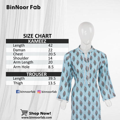 BinNoor Fab Lawn Stitched 2Pcs DE-LA06-P2-S050