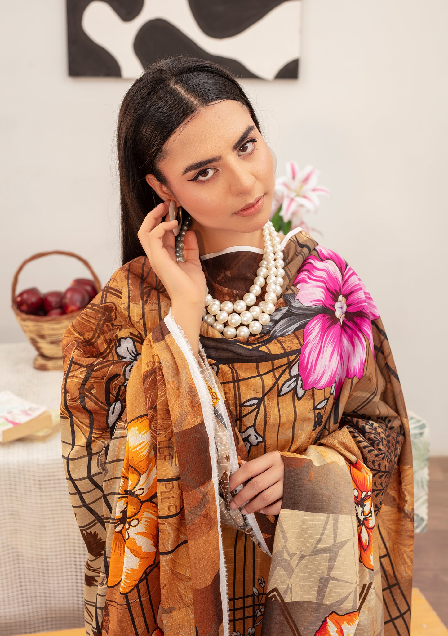 BinNoor Fab Lawn 3Pcs De-LA13-P30124