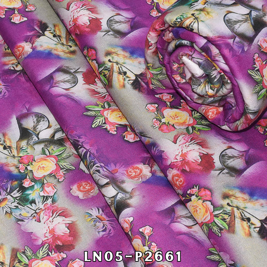 Nisha By BinNoor Fab Linen  De-LN05-P2661