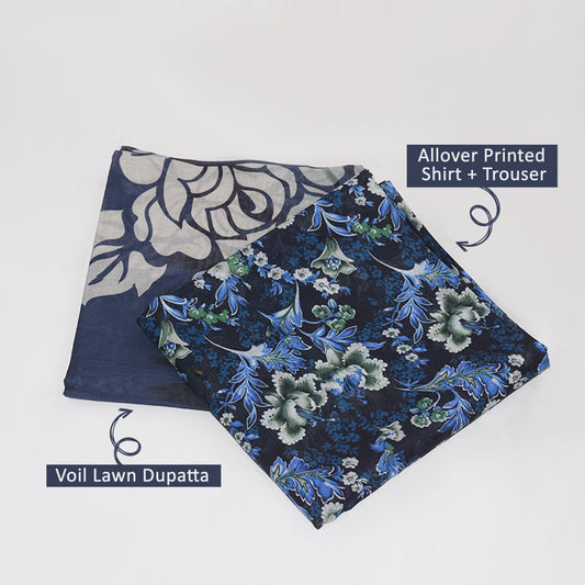 BinNoor Fab Lawn 3Pcs De-LA08-P3071