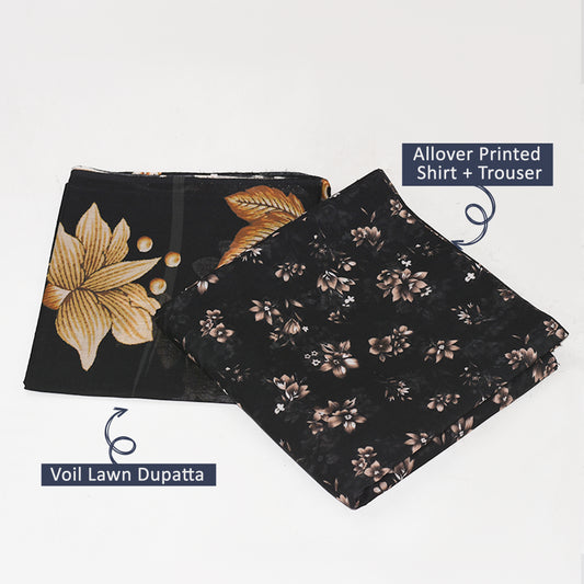 BinNoor Fab Lawn 3Pcs De-LA08-P3072