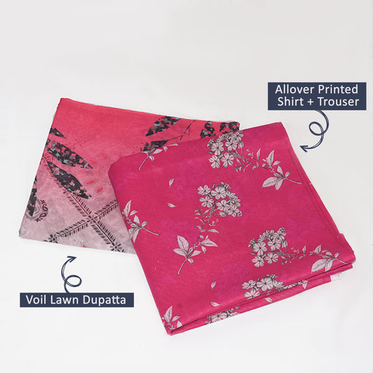 BinNoor Fab Lawn 3Pcs De-LA08-P3073