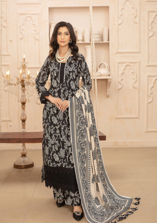 BinNoor Fab Lawn 3Pcs De-LA09-P3083