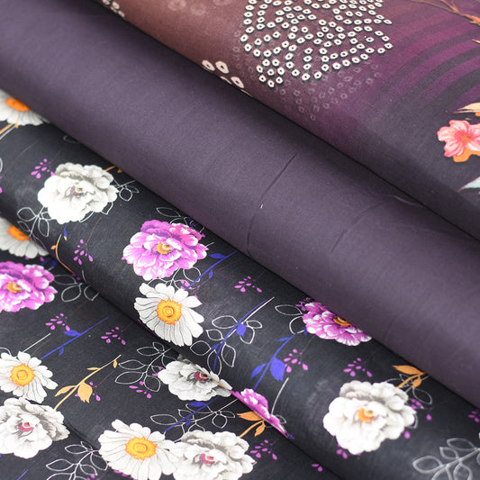 BinNoor Fab Lawn 3Pcs De-LA09-P3081