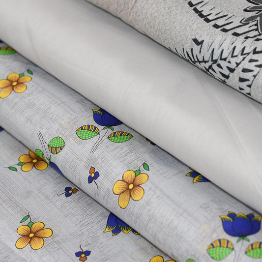 BinNoor Fab Lawn 3Pcs De-LA09-P3082