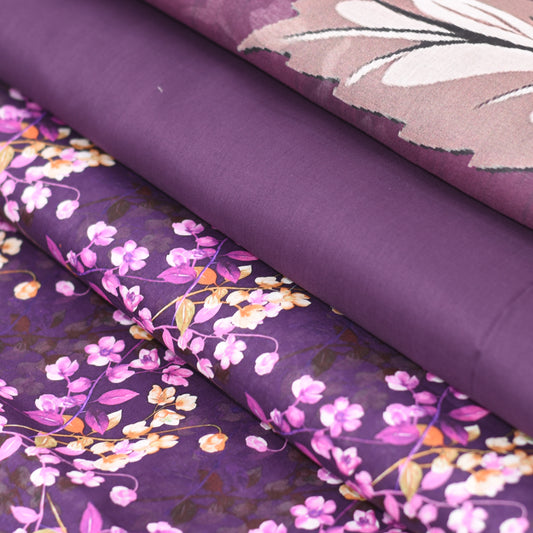 BinNoor Fab Lawn 3Pcs De-LA09-P3083