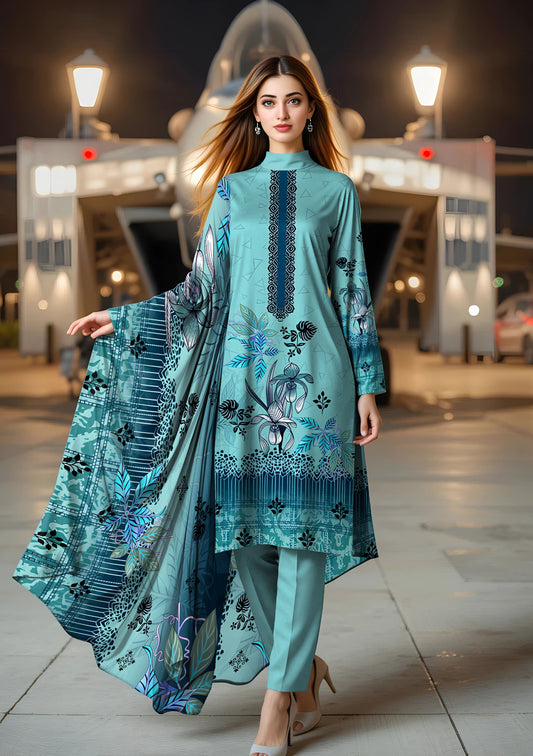 BinNoor Fab Lawn 3Pcs De-LA18-P30171