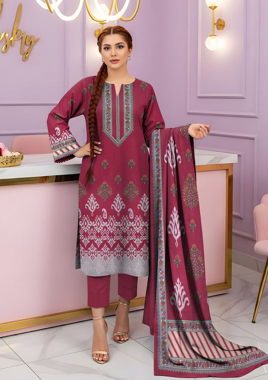 BinNoor Fab Khaddar 3Pcs De-KH30-P30283