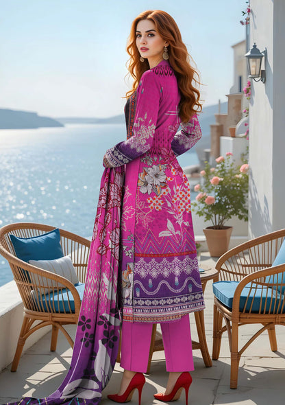 BinNoor Fab Lawn 3Pcs De-LA20-P30191