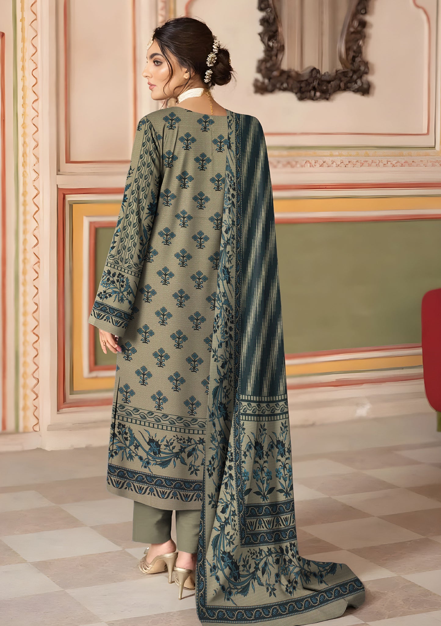 BinNoor Fab Linen Bana Dora 3pcs De-BL25-P30238