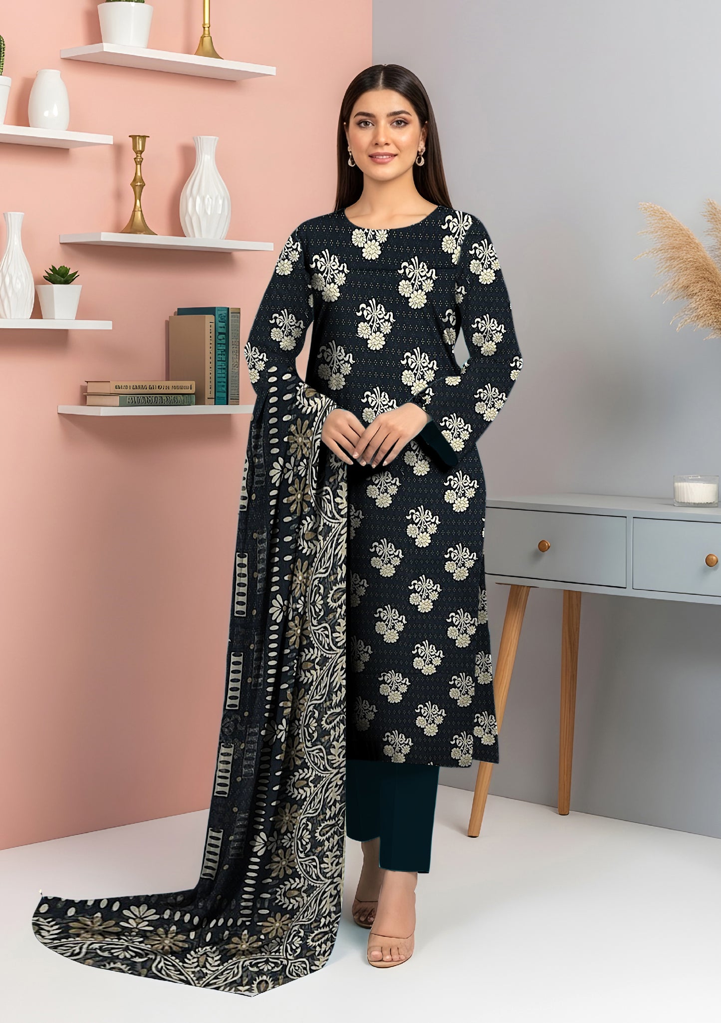 Gull e Zahra 3Pcs DE-LA42-P30404