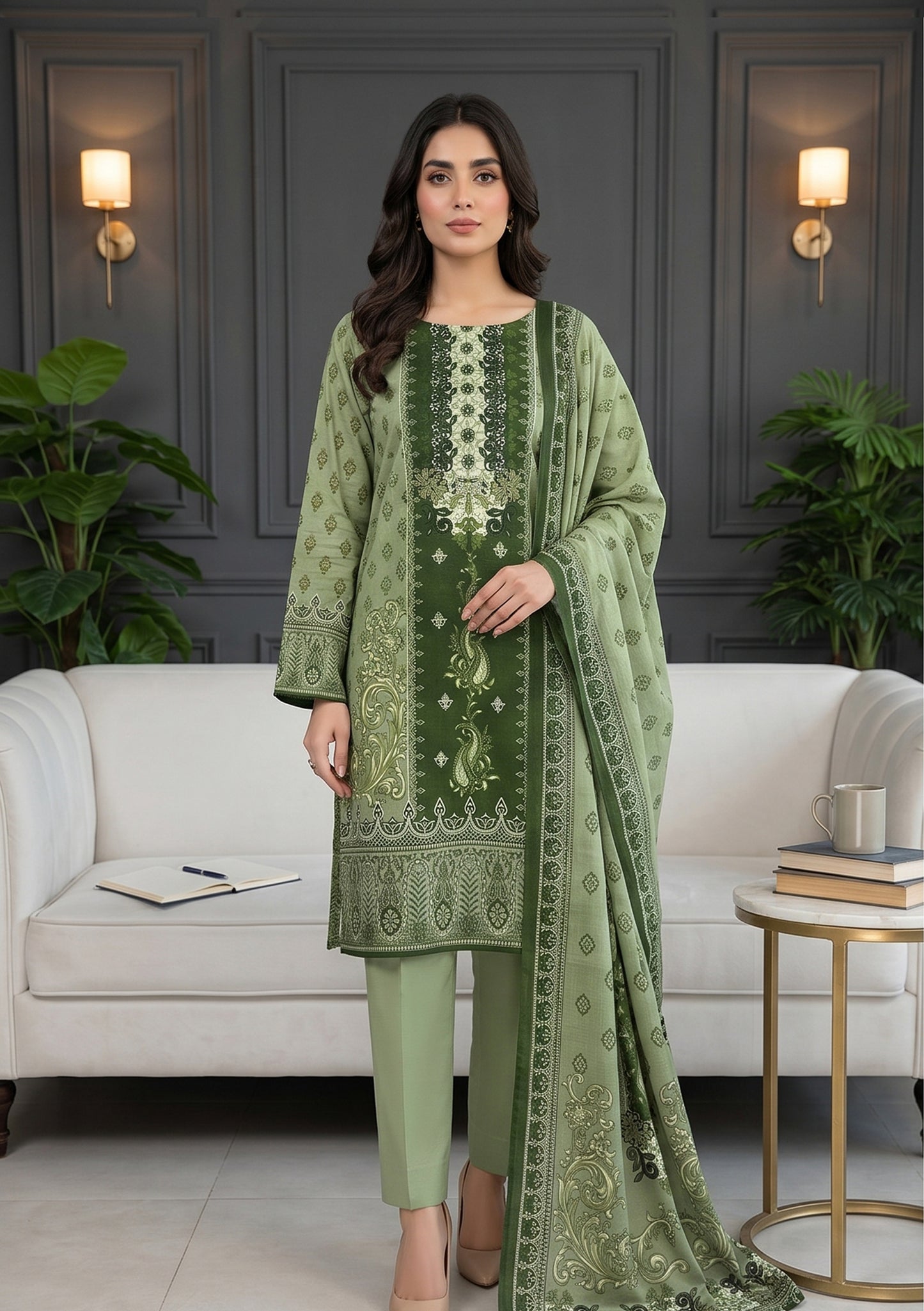 Noor 3Pcs DE-LA68-P30664