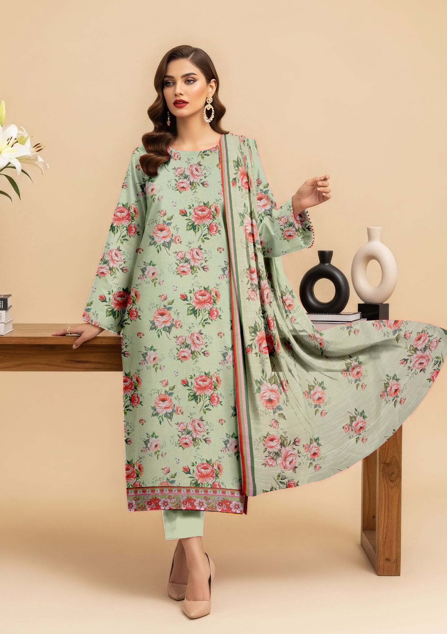 Gul Badan 3Pcs De-LA34-P30324