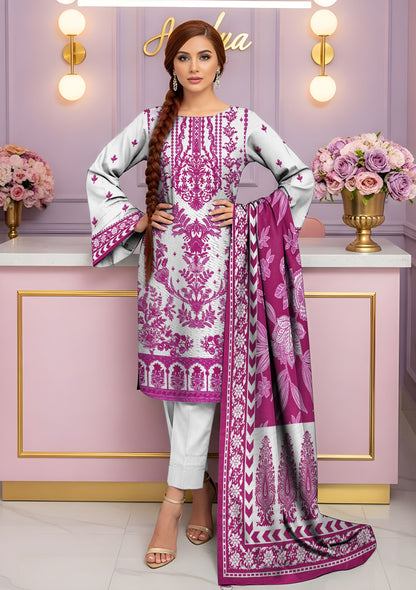 BinNoor Fab Khaddar 3Pcs De-KH30-P30284