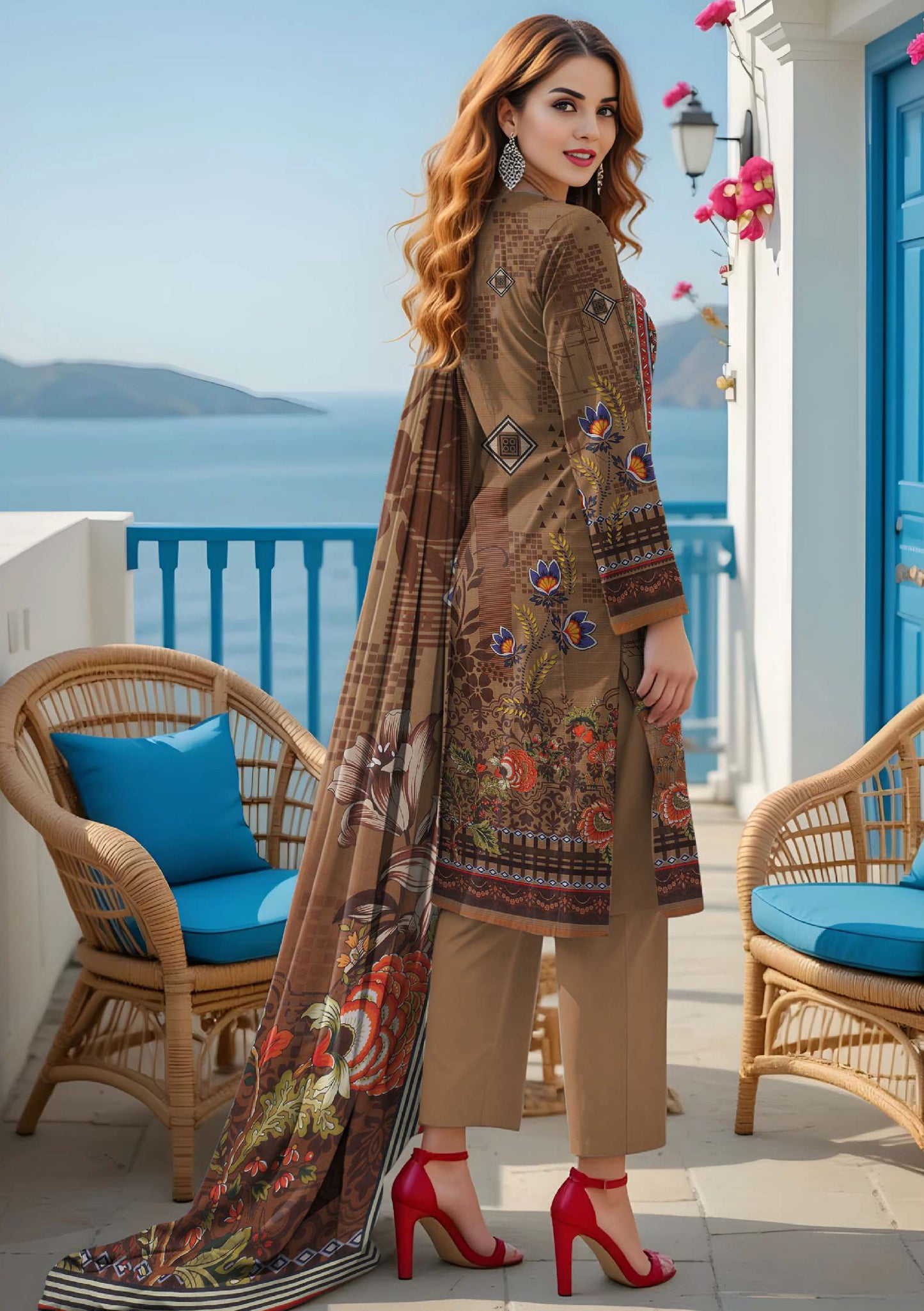 BinNoor Fab Lawn 3Pcs De-LA20-P30192