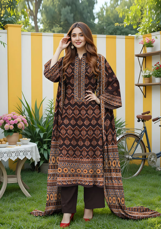 BinNoor Fab Linen Bana Dora 3pcs De-BL23-P30223