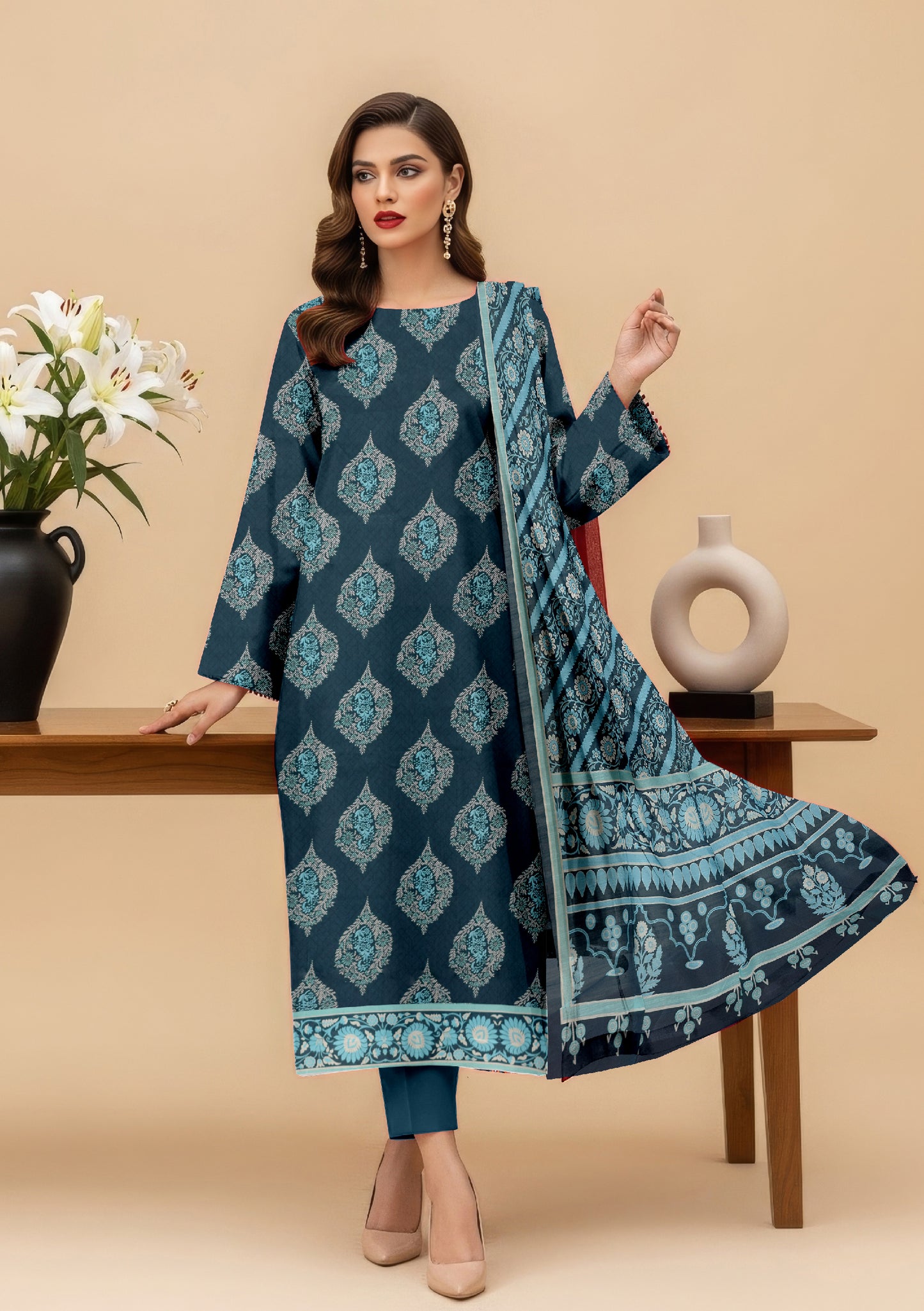 Gul Badan 3Pcs De-LA34-P30326