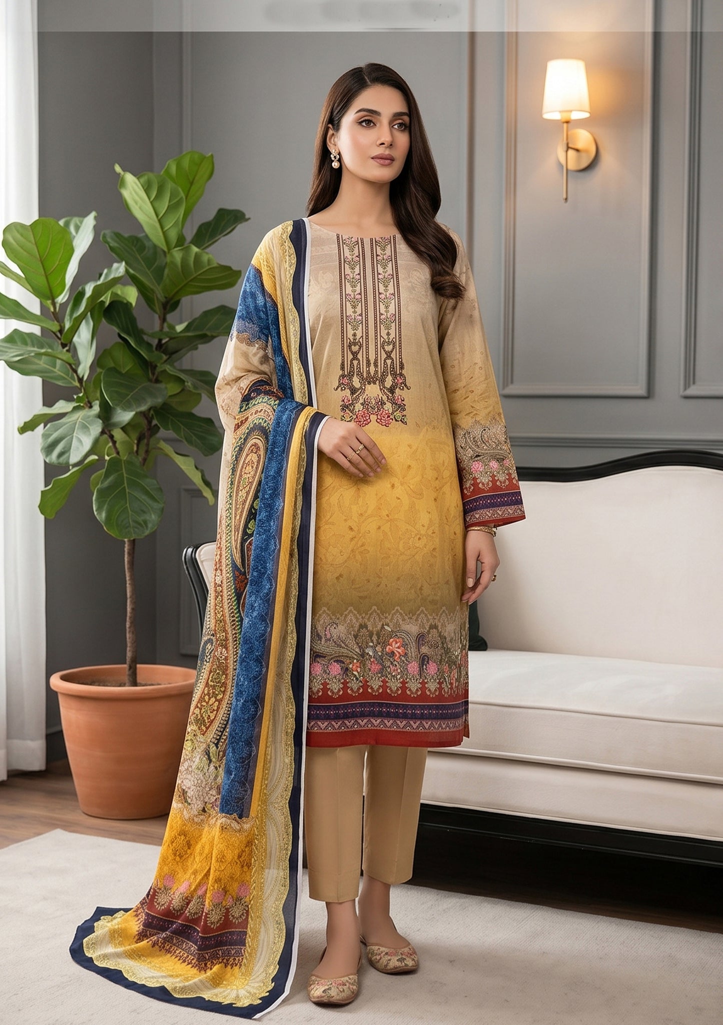 Noor 3Pcs DE-LA68-P30666