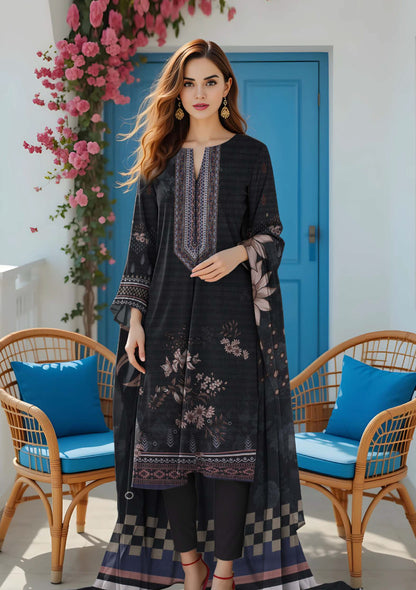 BinNoor Fab Lawn 3Pcs De-LA20-P30194