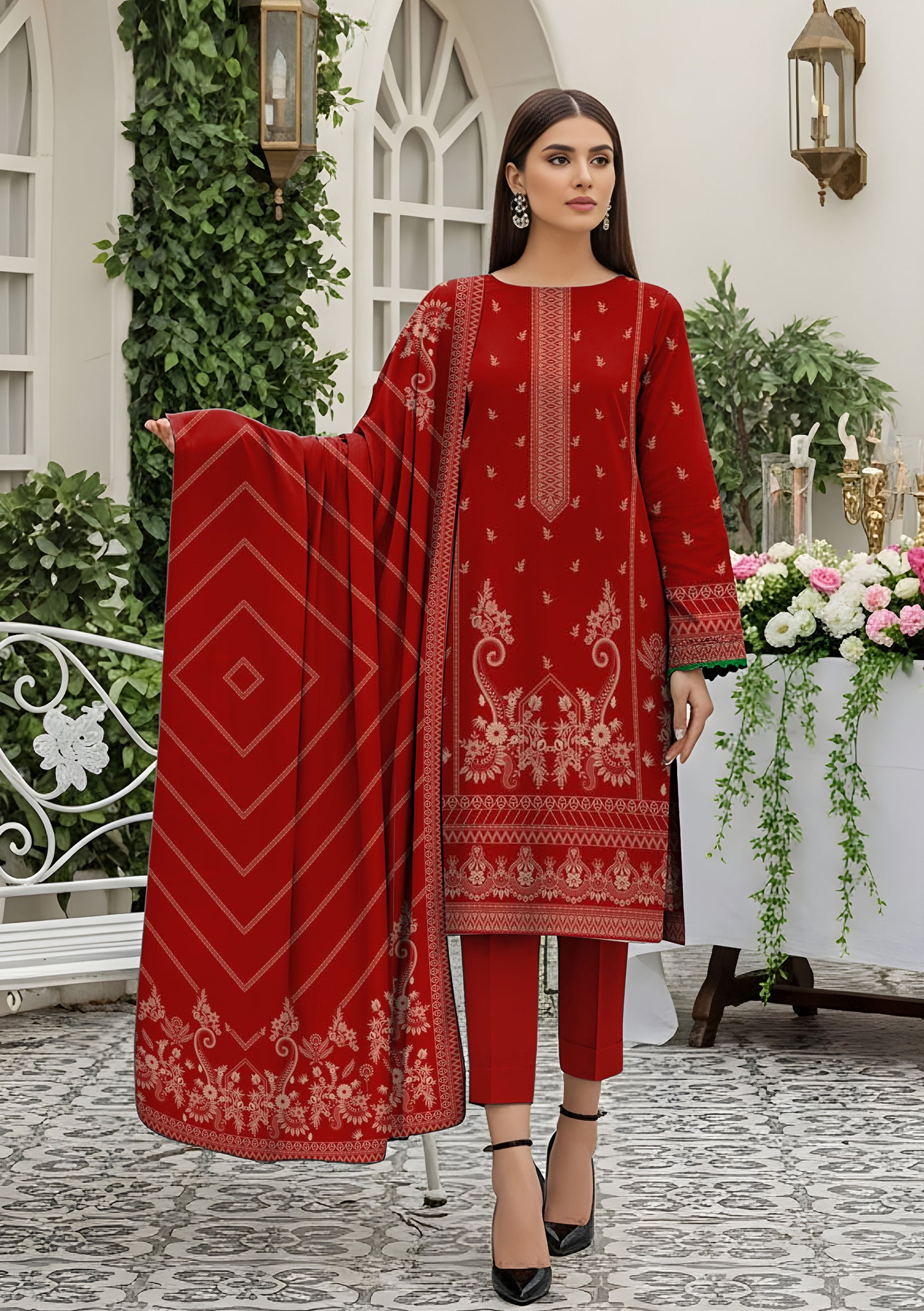 BinNoor Fab Khaddar 3Pcs De-KH31-P30296