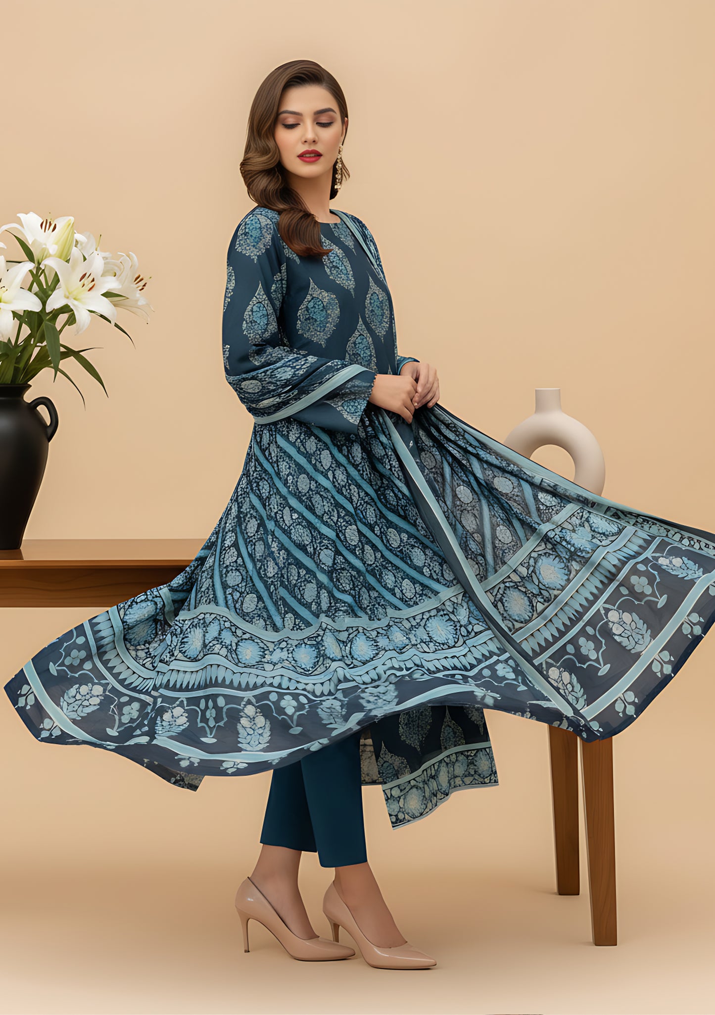 Gul Badan 3Pcs De-LA34-P30326