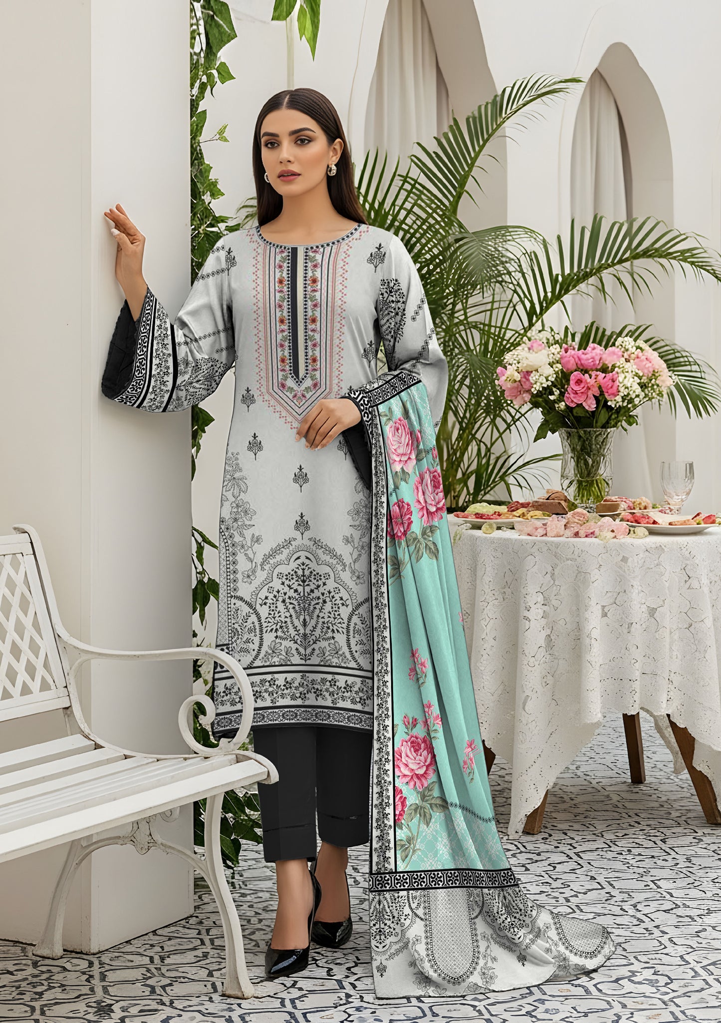 BinNoor Fab Khaddar 3Pcs De-KH31-P30297