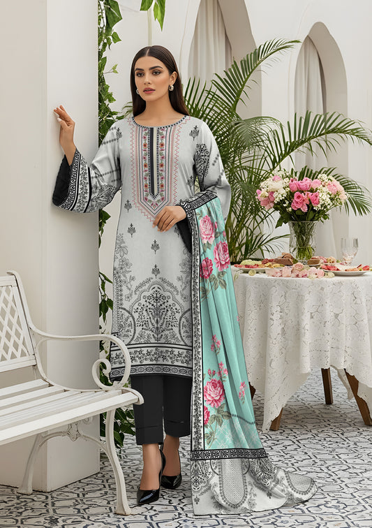 BinNoor Fab Khaddar 3Pcs De-KH31-P30297
