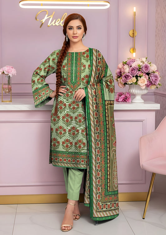BinNoor Fab Khaddar 3Pcs De-KH30-P30287