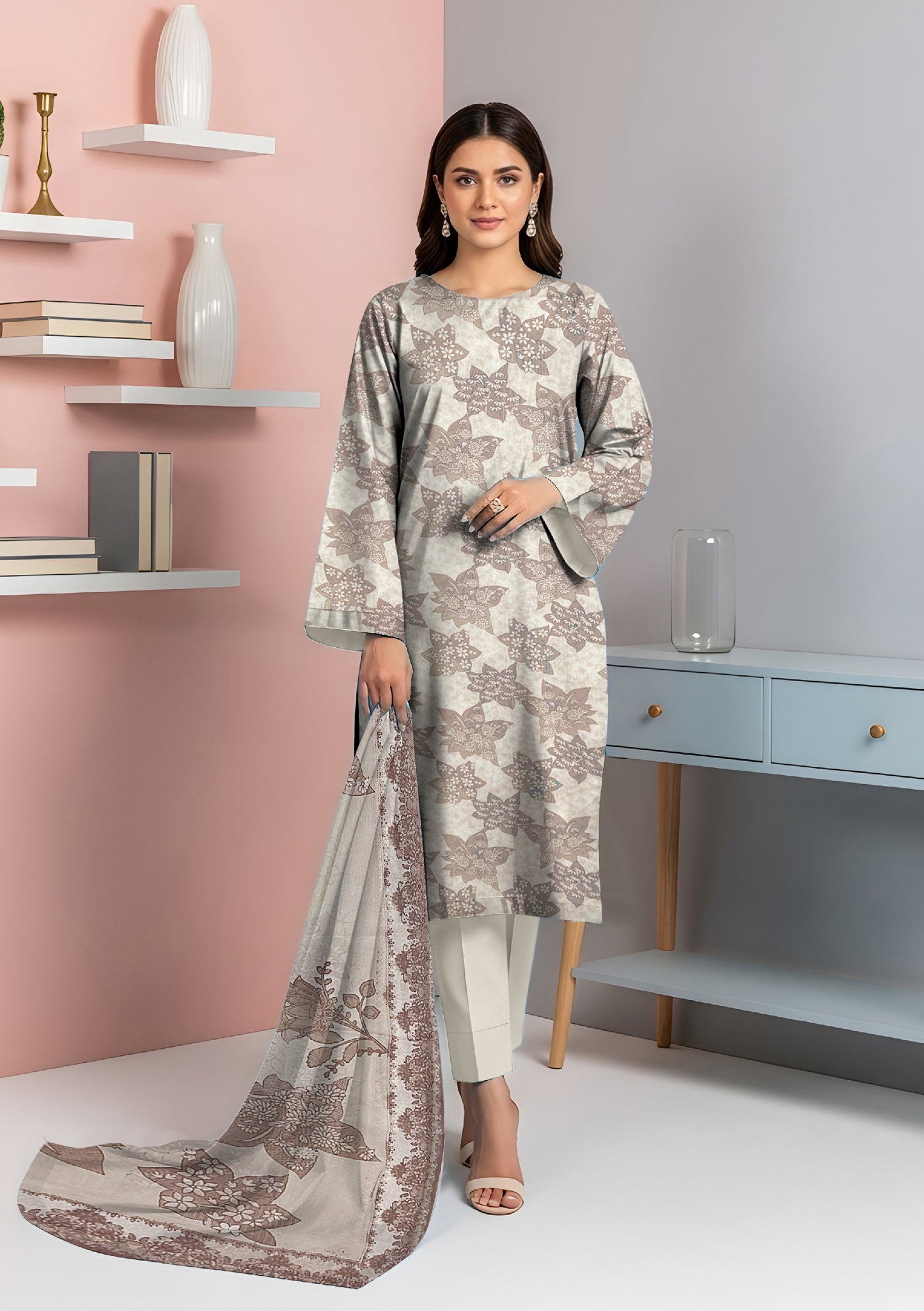 Gull e Zahra 3Pcs DE-LA42-P30407